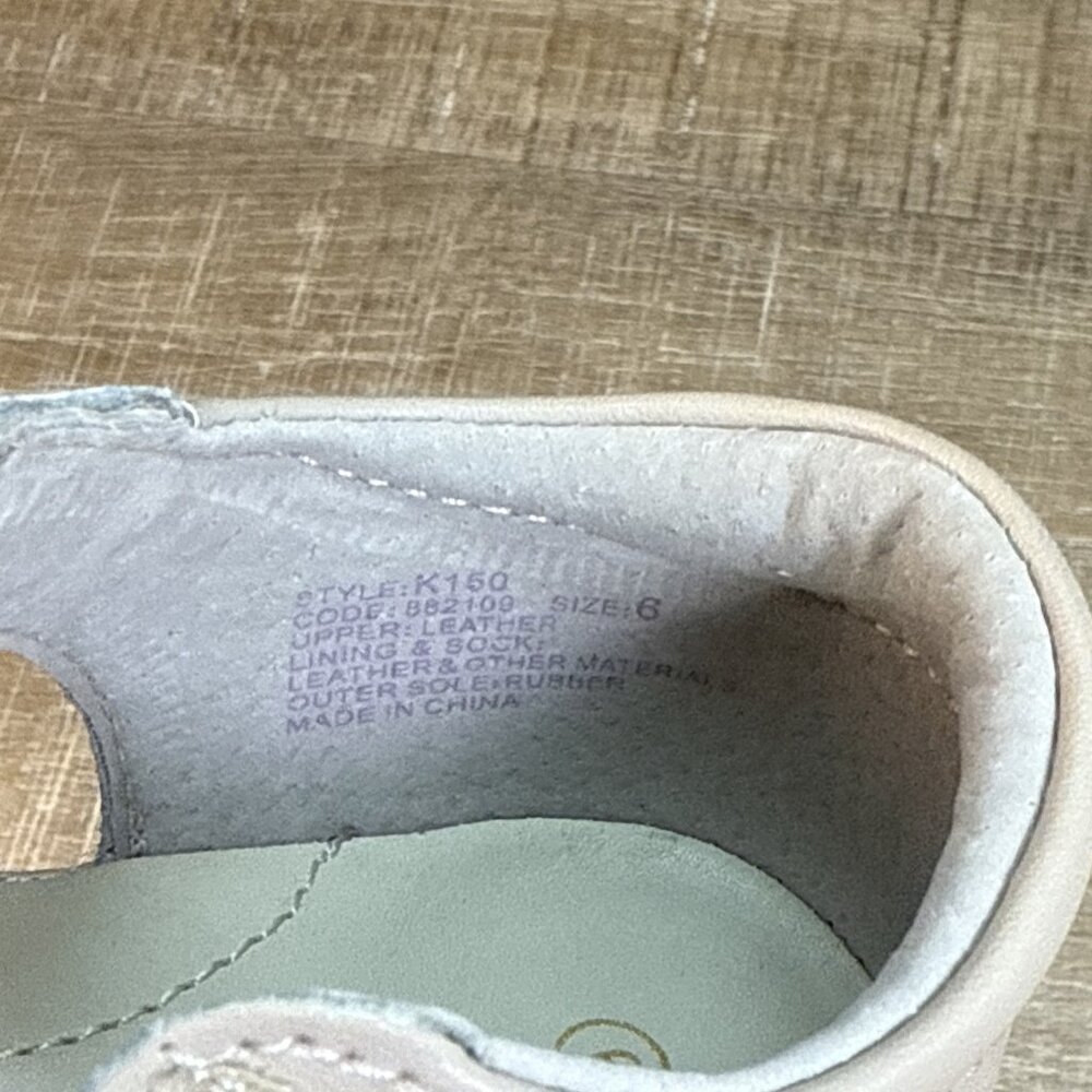 UNWORN Angel L’Amour Almond Genuine Leather Mary Jane Shoes Baby Toddler Girls 6 - Picture 10 of 11